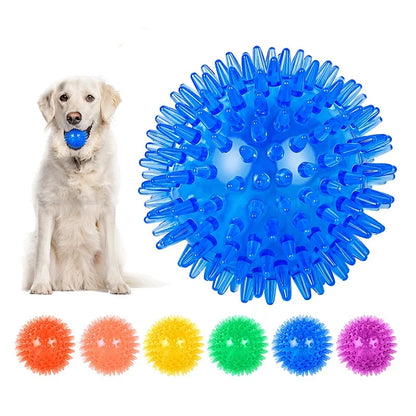 Luminous Bouncy Sound Dog Toy Molar Ball