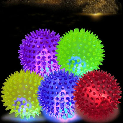 Luminous Bouncy Sound Dog Toy Molar Ball