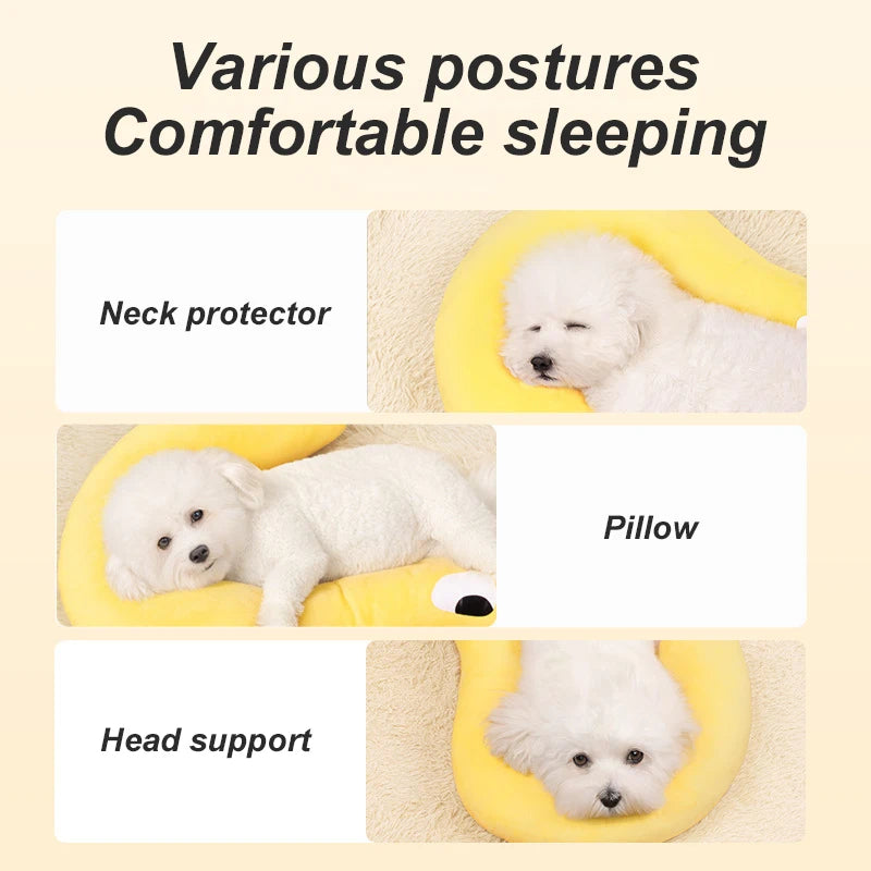 Pet U-Shaped Pillow Neck Protector for Dogs & Cats