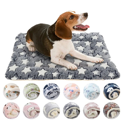 Flannel Pet Sleeping Mat Soft Dog Bed Cushion