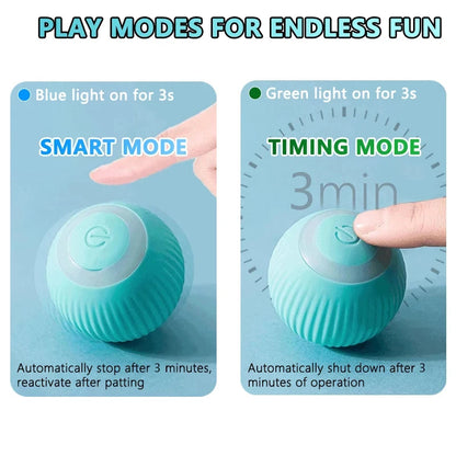 2PCS Smart Interactive Rolling Cat Ball Toy