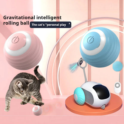 Automatic Rolling Interactive Cat Toy Smart Electronic Ball