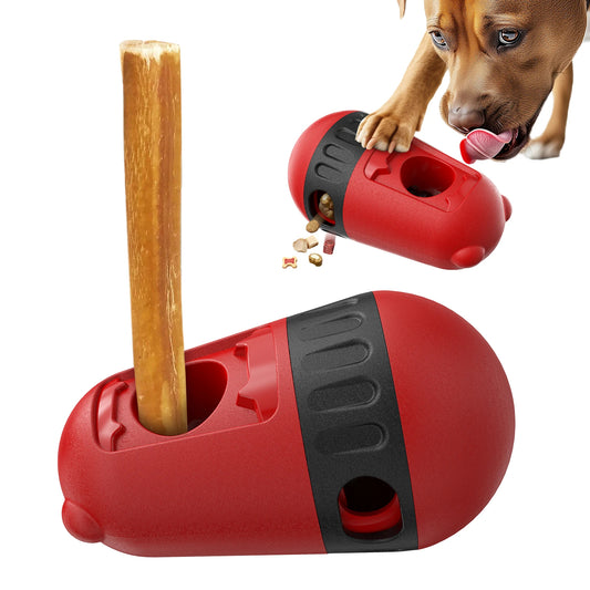 Bully Stick Holder Dog Toy Slow Feeder Food Dispensing Ball