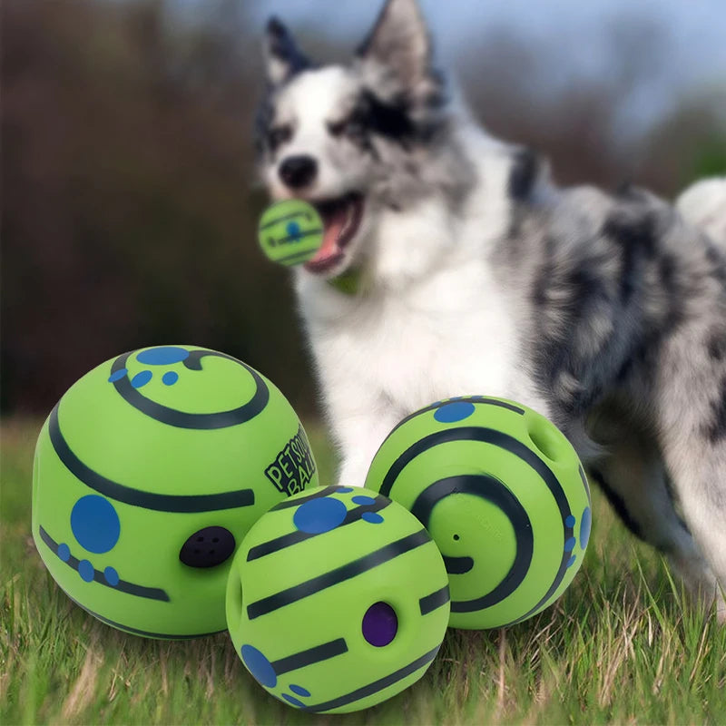 Wobble Wag Giggle Ball Interactive Sound Dog Toy