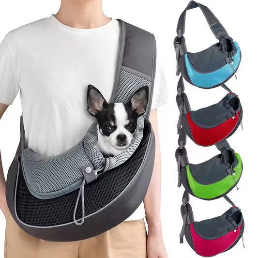 Pet Backpack Carrier Travel Tote Mesh Sling Crossbody Bag