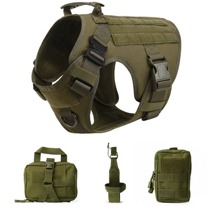 Tactical Dog Vest and Leash Set for Training & All Breeds