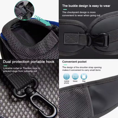 Pet Backpack Carrier Travel Tote Mesh Sling Crossbody Bag