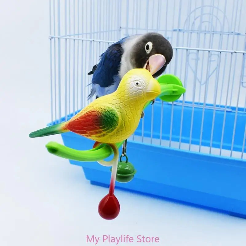 Bird Perch Stand for Parakeets & Parrots Cage Toy