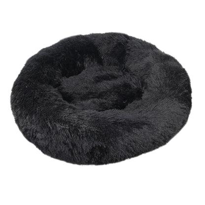 Round Plush Pet Bed Soft & Warm for Dogs & Cats