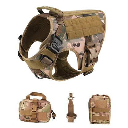 Tactical Dog Vest and Leash Set for Training & All Breeds