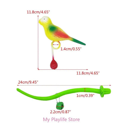Bird Perch Stand for Parakeets & Parrots Cage Toy