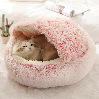 Round Sleeping Nest for Small Dogs & Kittens