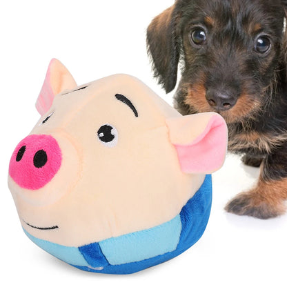 USB Electric Pet Bouncing Cartoon Pig Doll Ball