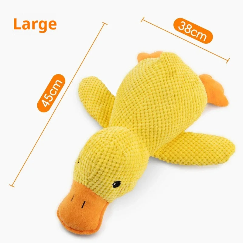 Plush Duck Dog Toy Bite Resistant Sound Relief Chew