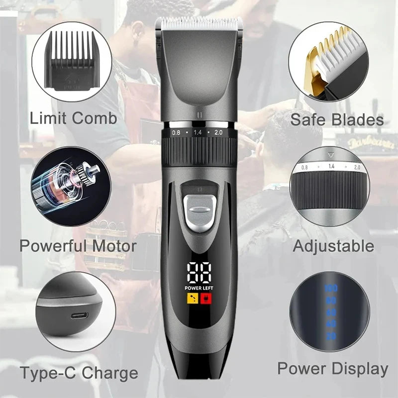 Dog Clipper Haircut Trimmer Shaver Set