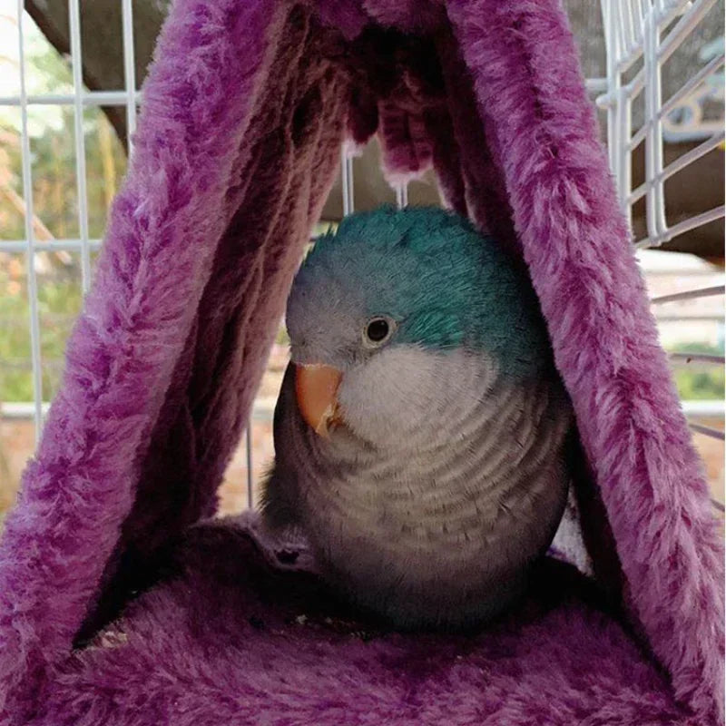 Pet Bird Parrot Hammock Hut Tent for Sleeping & Hatching