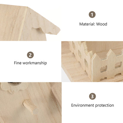 Wooden Bird House Kit for Adults & Outdoor Nest Box