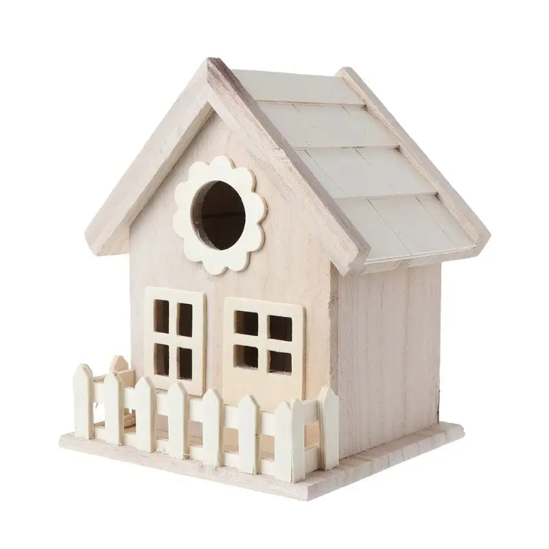 Creative Wooden Bird House for Garden & Balcony