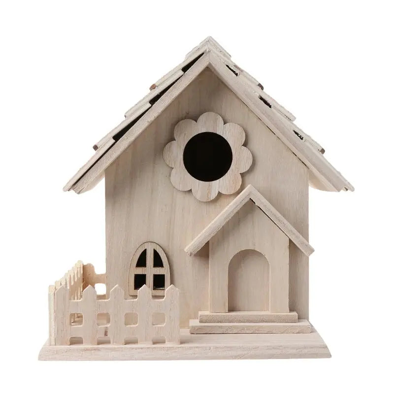 Creative Wooden Bird House for Garden & Balcony