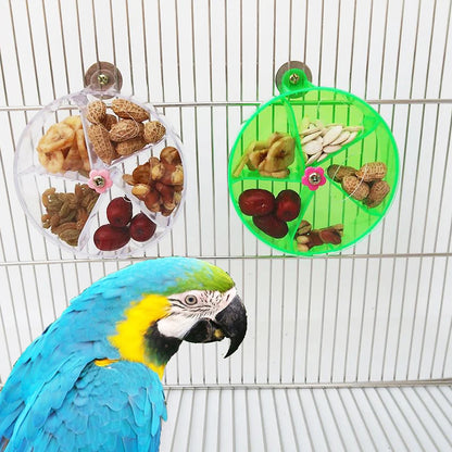 Rotating Parrot Foraging Toy Chewable Cage Feeder