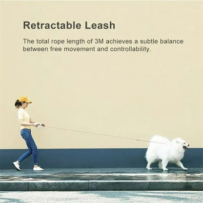 Retractable 3M Dog Leash for Small to Large Dogs & Cats