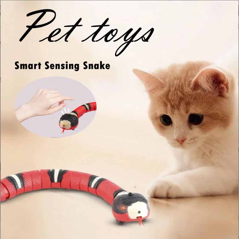 USB Charging Automatic Snake Tease Toy for Cats