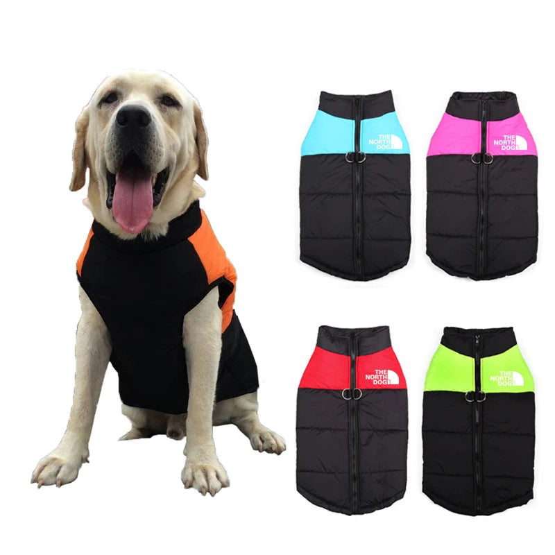 Winter Dog Coat Waterproof Warm Vest for Small to Large Pets