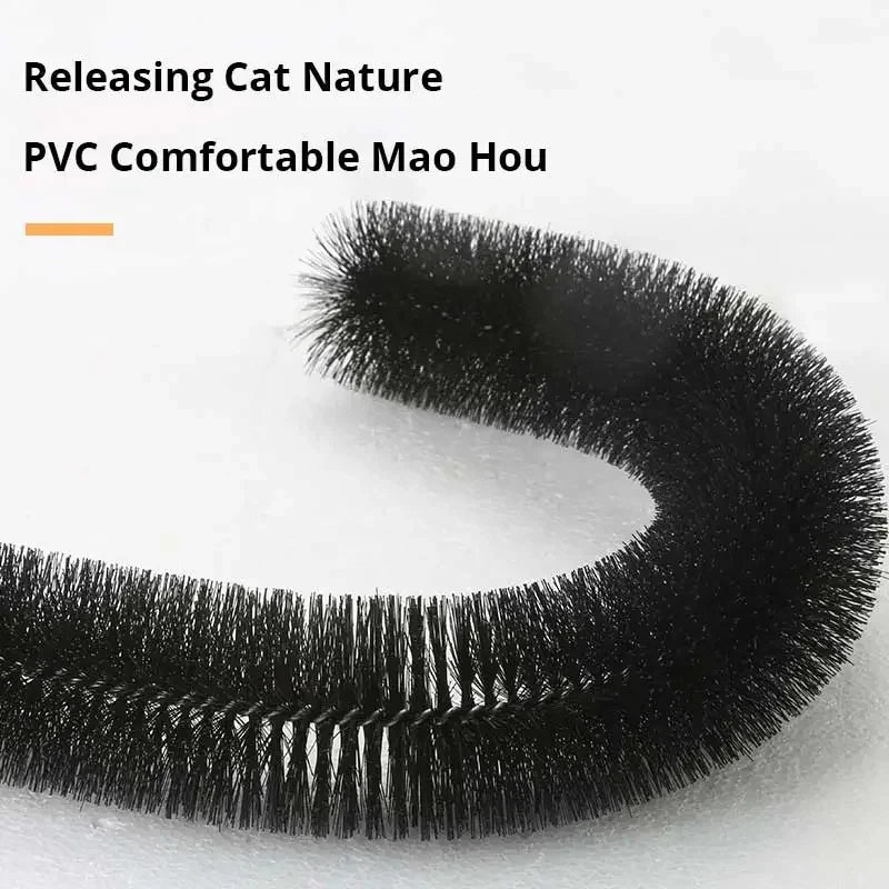 Cat Self-Grooming Arch with Massage Brush & Scratching Pad