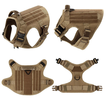 Military Dog Harness Tactical Vest for Training & Large Breeds