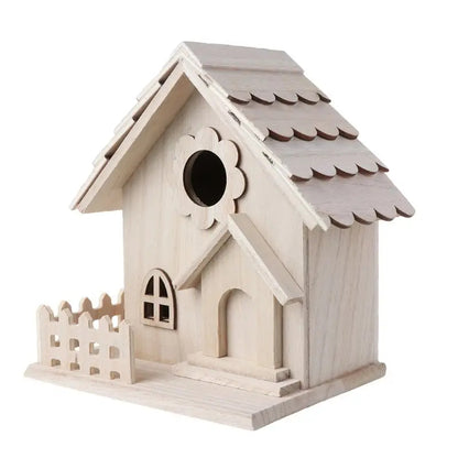 Creative Wooden Bird House for Garden & Balcony