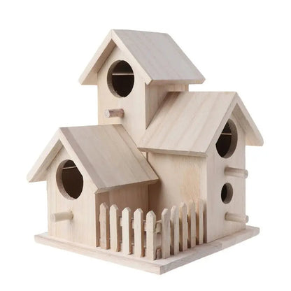 Creative Wooden Bird House for Garden & Balcony