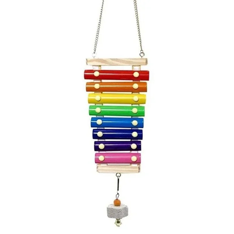 Colorful Bird Xylophone Toy for Parrots & Parakeets