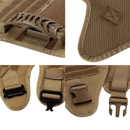 Military Dog Harness Tactical Vest for Training & Large Breeds