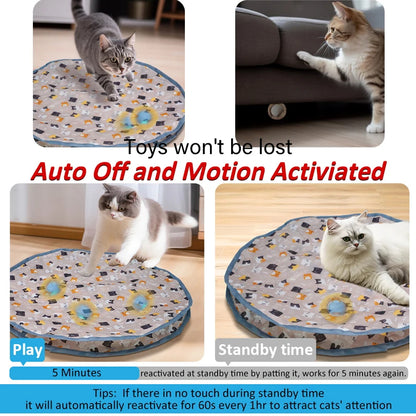 Motion-Activated Rolling Ball Cat Toy for Hide & Seek