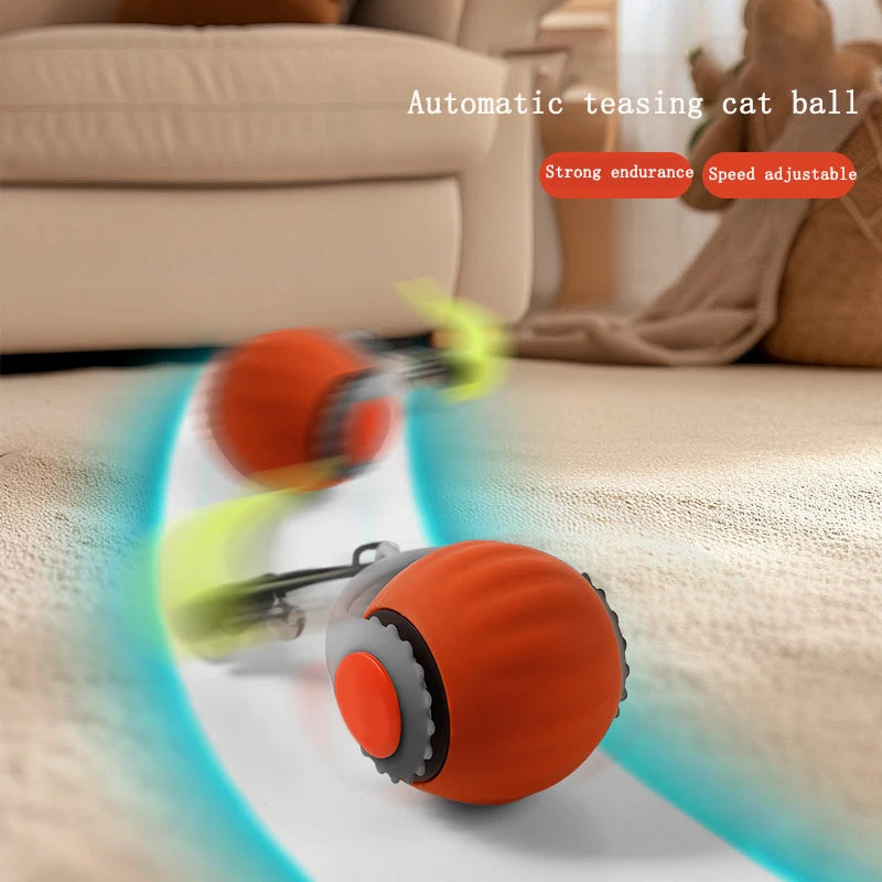 Interactive Electric Rolling Cat Ball USB Rechargeable