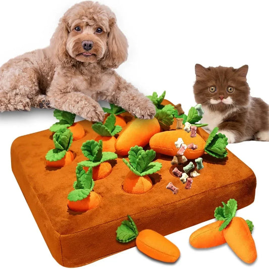 Carrot Snuffle Mat Puzzle Toy for Dogs & Cats