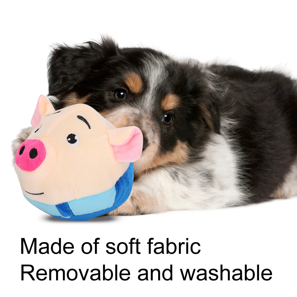 USB Electric Pet Bouncing Cartoon Pig Doll Ball