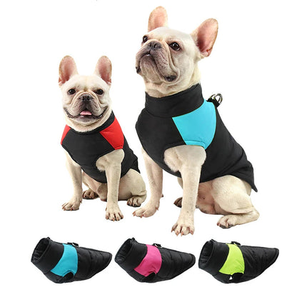 Winter Dog Coat Waterproof Warm Vest for Small to Large Pets