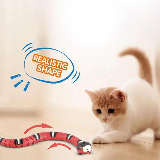 USB Charging Automatic Snake Tease Toy for Cats