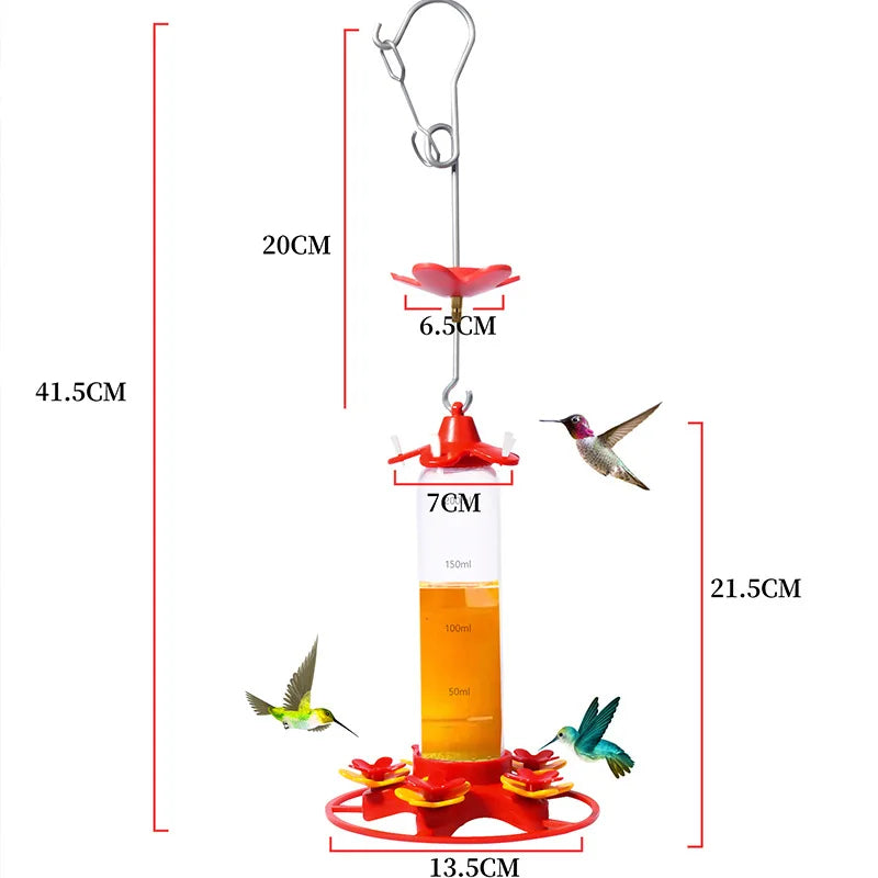 2025 Hummingbird Feeder Outdoor Hanging with Ant Proof