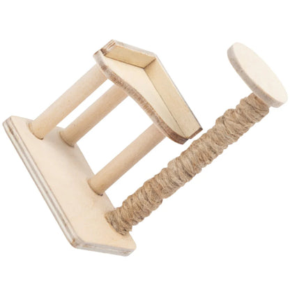 Miniature Cat Climbing Frame Tree House Birch Furniture Model