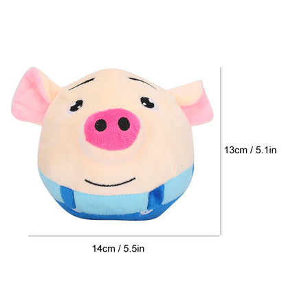 USB Electric Pet Bouncing Cartoon Pig Doll Ball