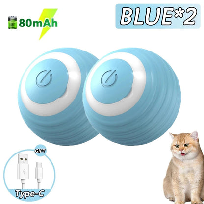 2PCS Smart Interactive Rolling Cat Ball Toy