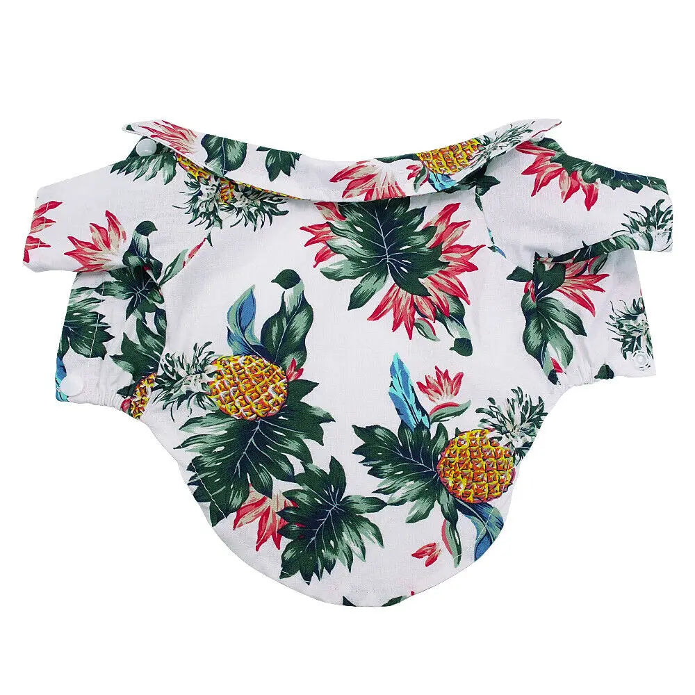 Summer Hawaiian Dog Shirt Beach Style Pet Vest