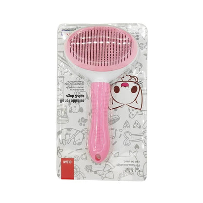 Self-Cleaning Pet Hair Removal Brush for Cats & Dogs