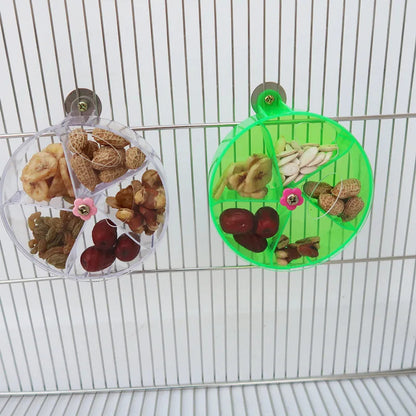 Rotating Parrot Foraging Toy Chewable Cage Feeder