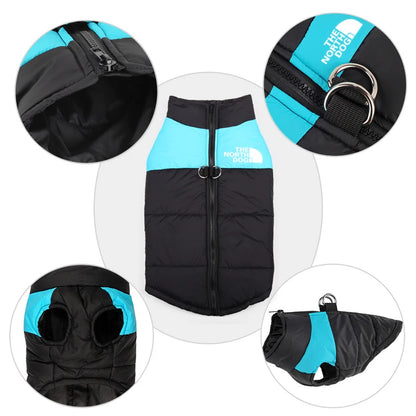 Winter Dog Coat Waterproof Warm Vest for Small to Large Pets