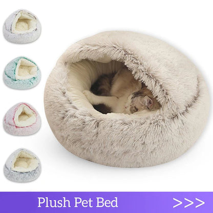 Round Sleeping Nest for Small Dogs & Kittens