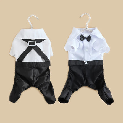 Small Dog Wedding Suit Puppy Coat Chihuahua Poodle Pet Clothes