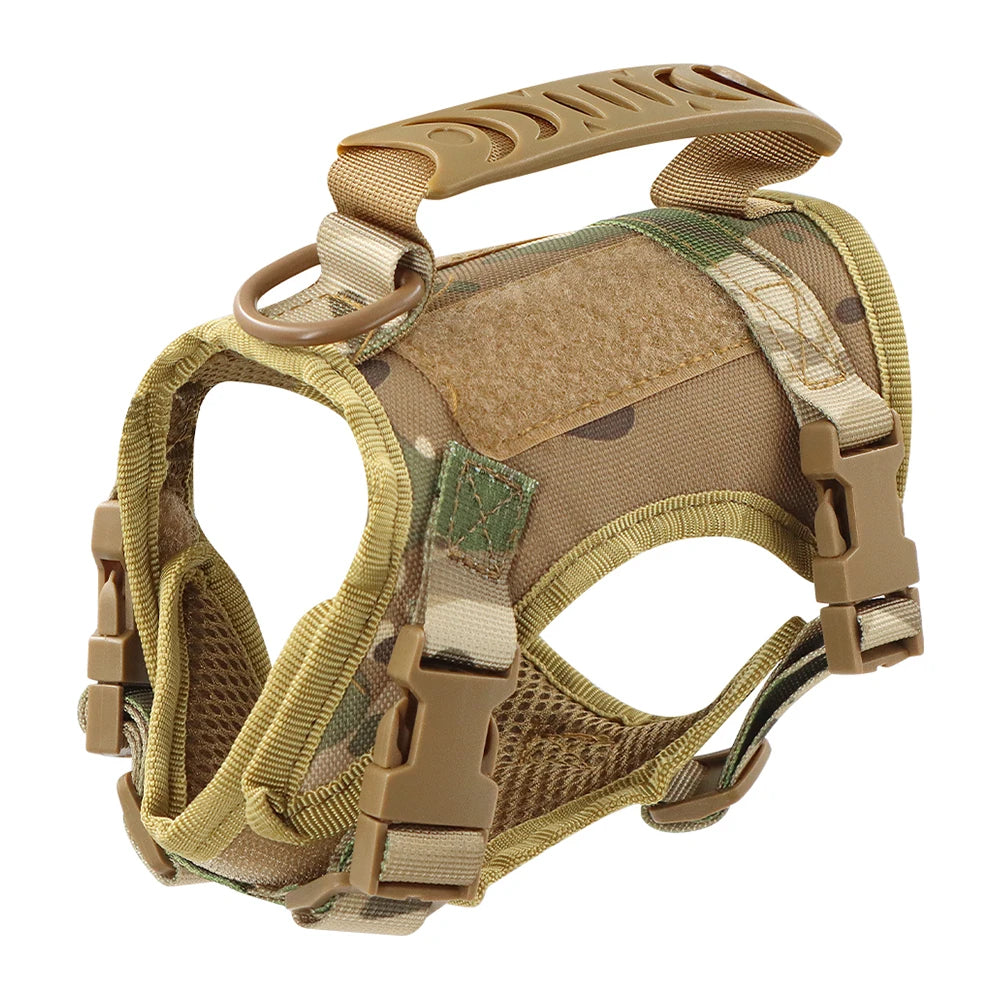 Tactical Adjustable Cat Dog Harness with Leash for Training